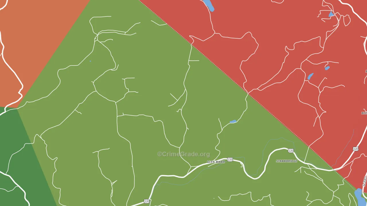 Glen Mawr, PA Map of Arson Rates