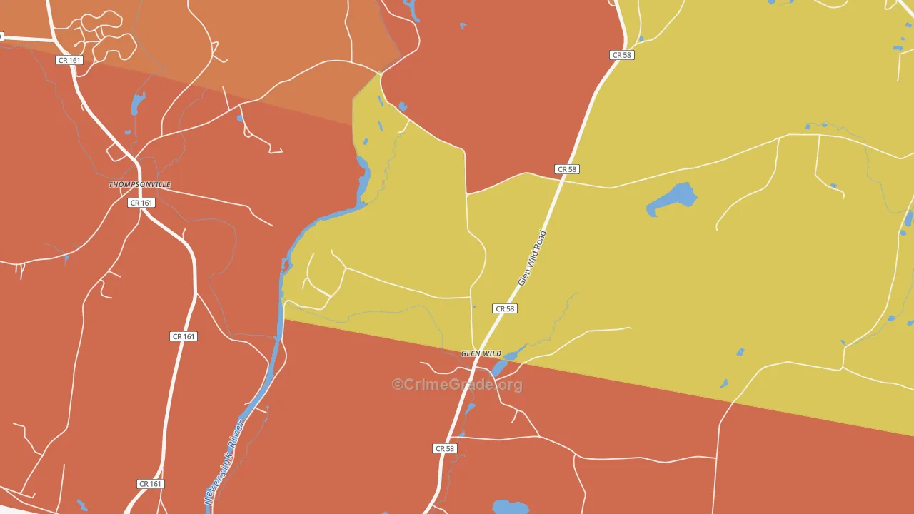 Glen Wild, NY Map of Arson Rates