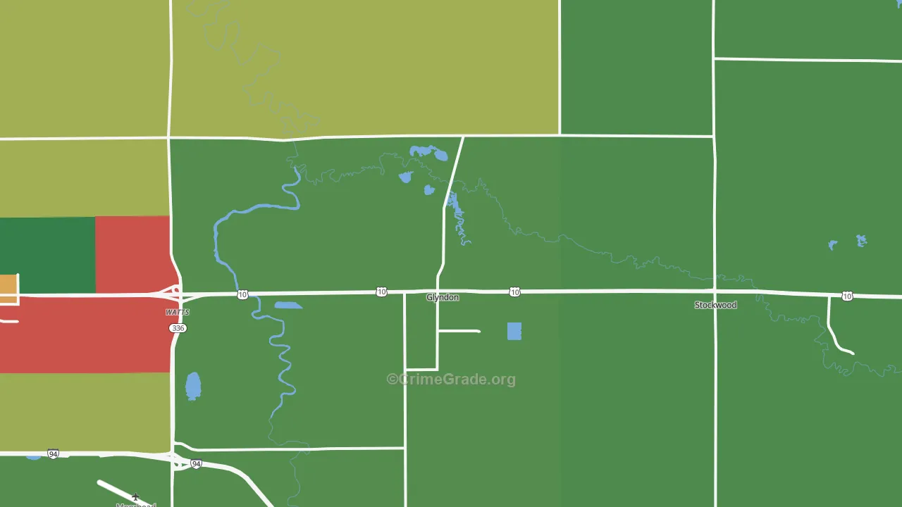 Glyndon, MN Map of Arson Rates
