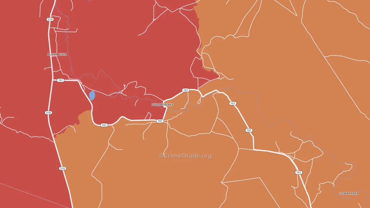 Golondrinas, NM Map of Arson Rates