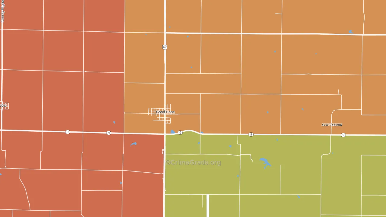 Good Hope, IL Map of Arson Rates