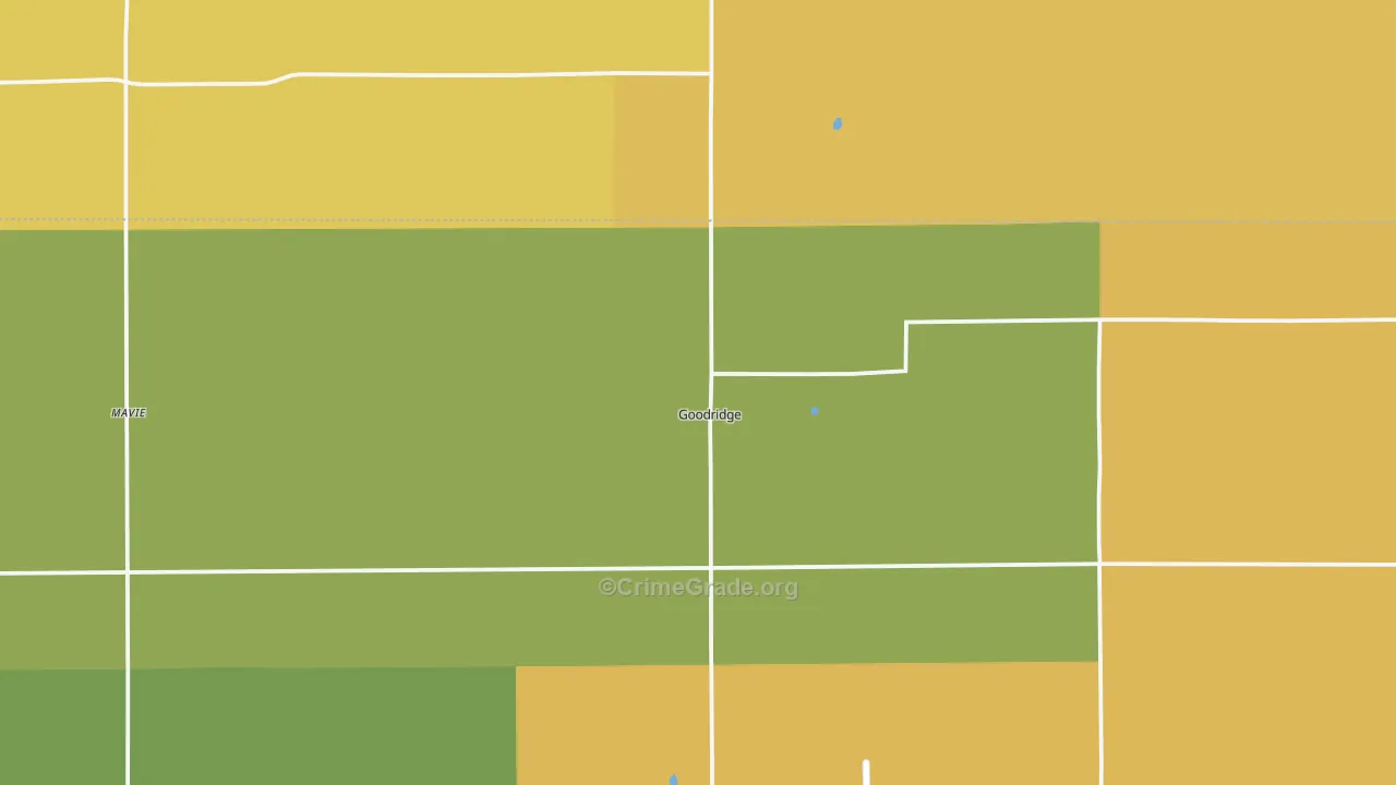 Goodridge, MN Map of Arson Rates