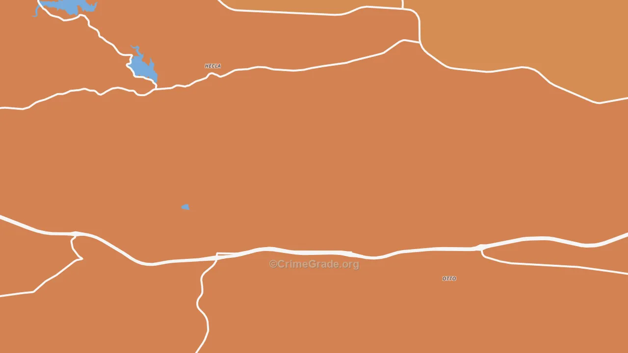 Granite Canon, WY Map of Arson Rates