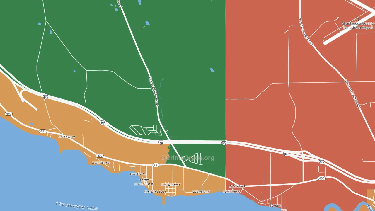 Greenhurst, NY Map of Arson Rates