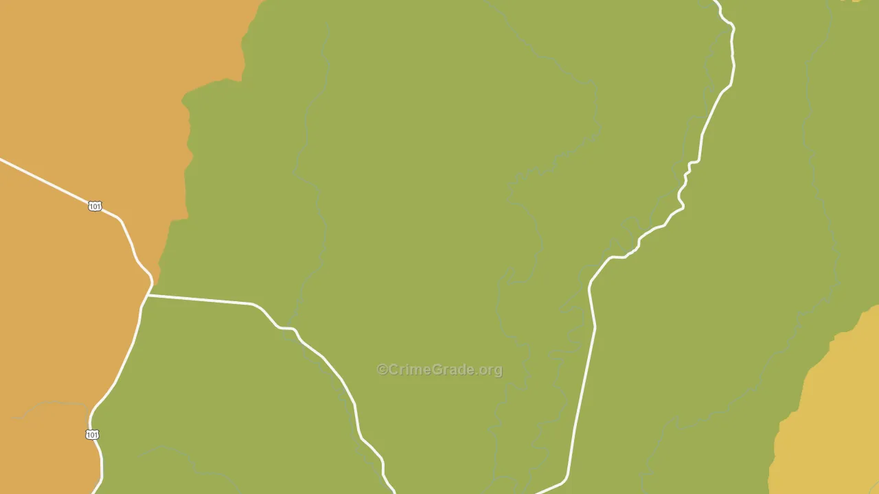 Greenwood, WA Map of Arson Rates