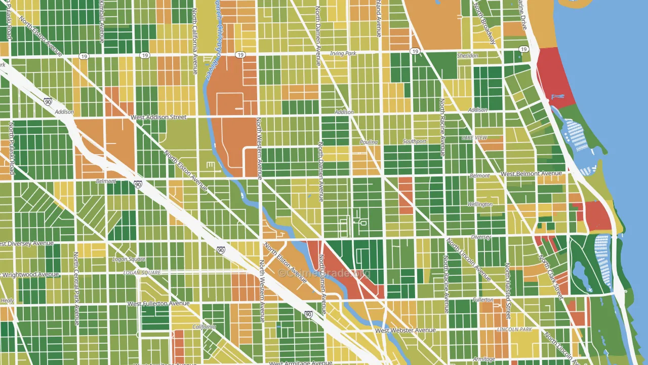 Hamlin Park, Chicago, IL Map of Arson Rates