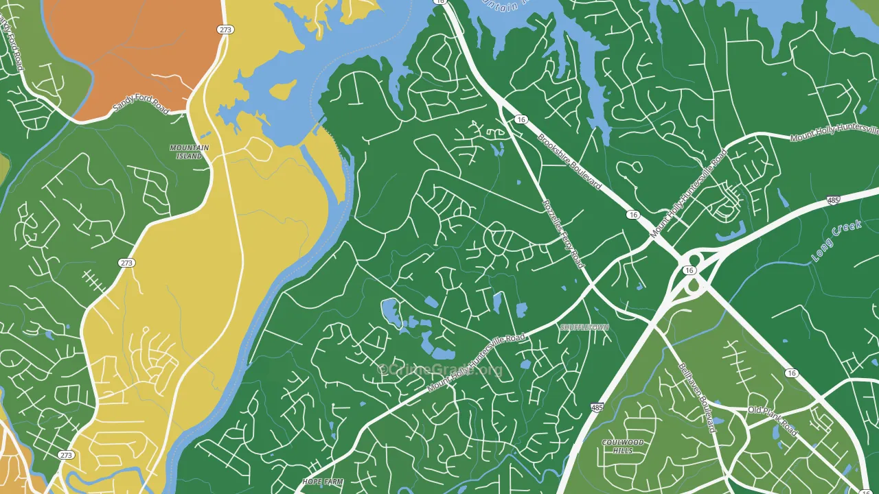 Harwood Lane, Charlotte, NC Map of Arson Rates