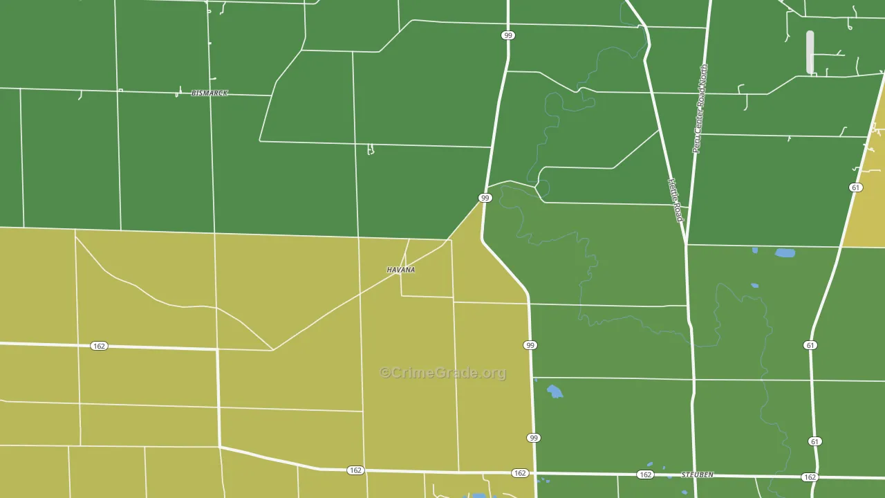 Havana, OH Map of Arson Rates