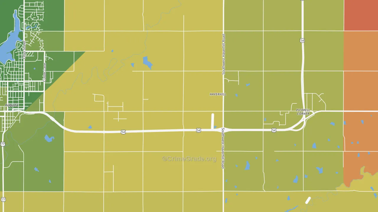 Haverhill, KS Map of Arson Rates
