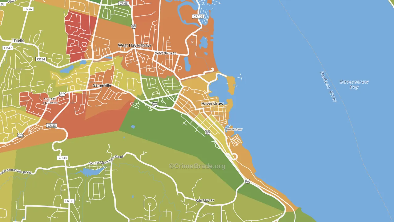 Haverstraw, NY Map of Arson Rates