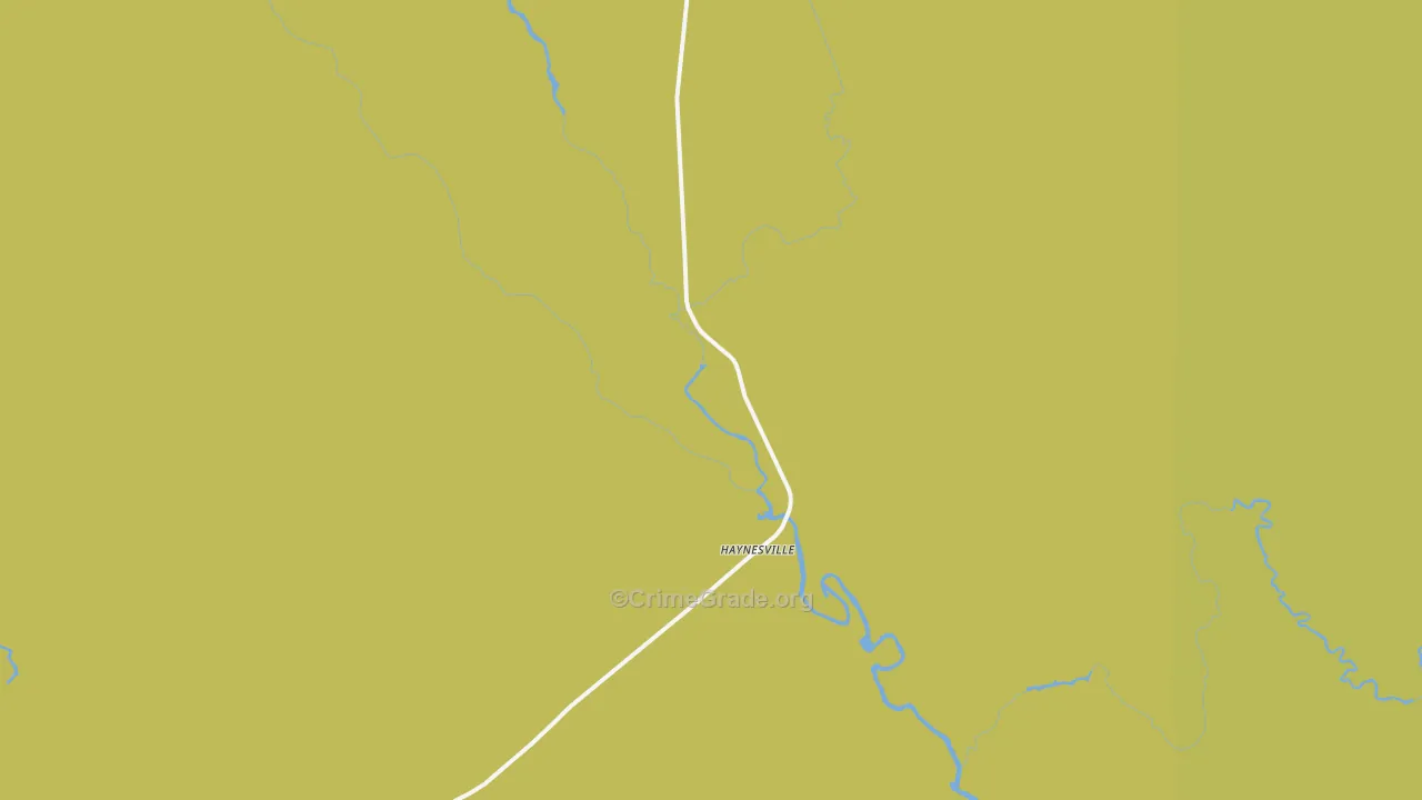 Haynesville, ME Map of Arson Rates