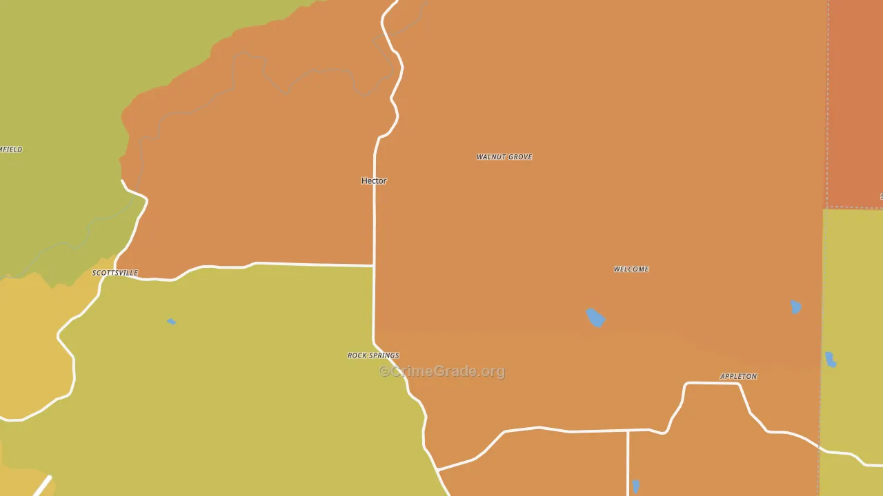 Hector, AR Map of Arson Rates
