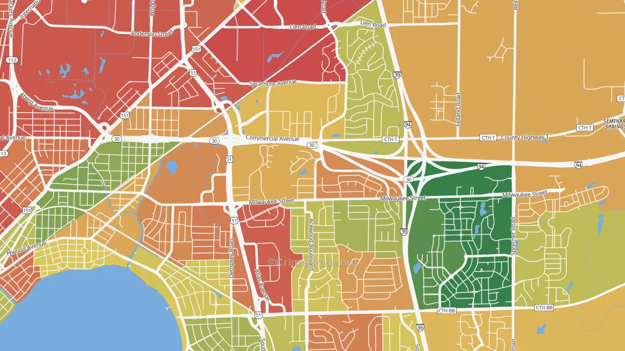 Heistand, Madison, WI Map of Arson Rates