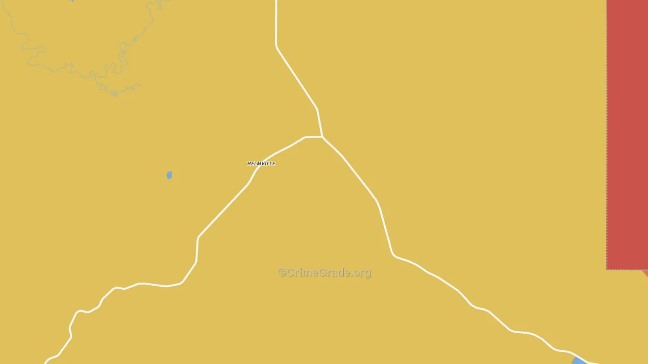 Helmville, MT Map of Arson Rates