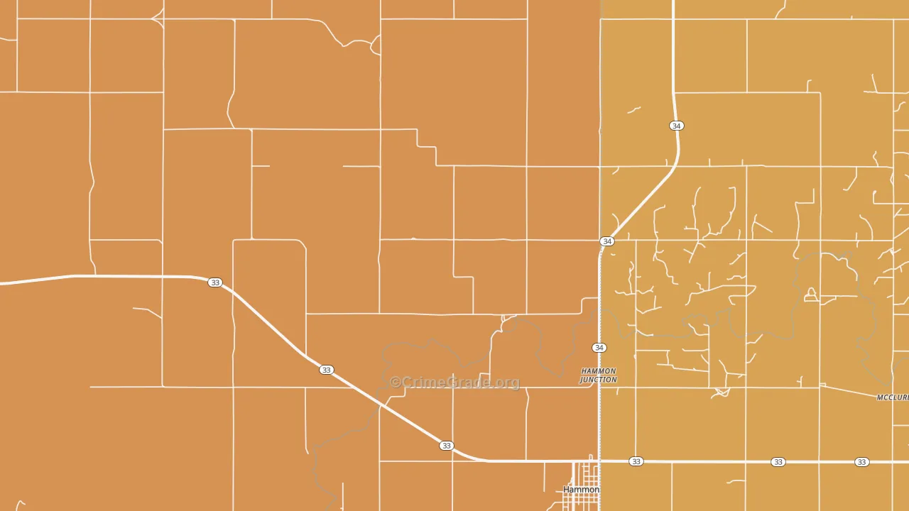 Herring, OK Map of Arson Rates