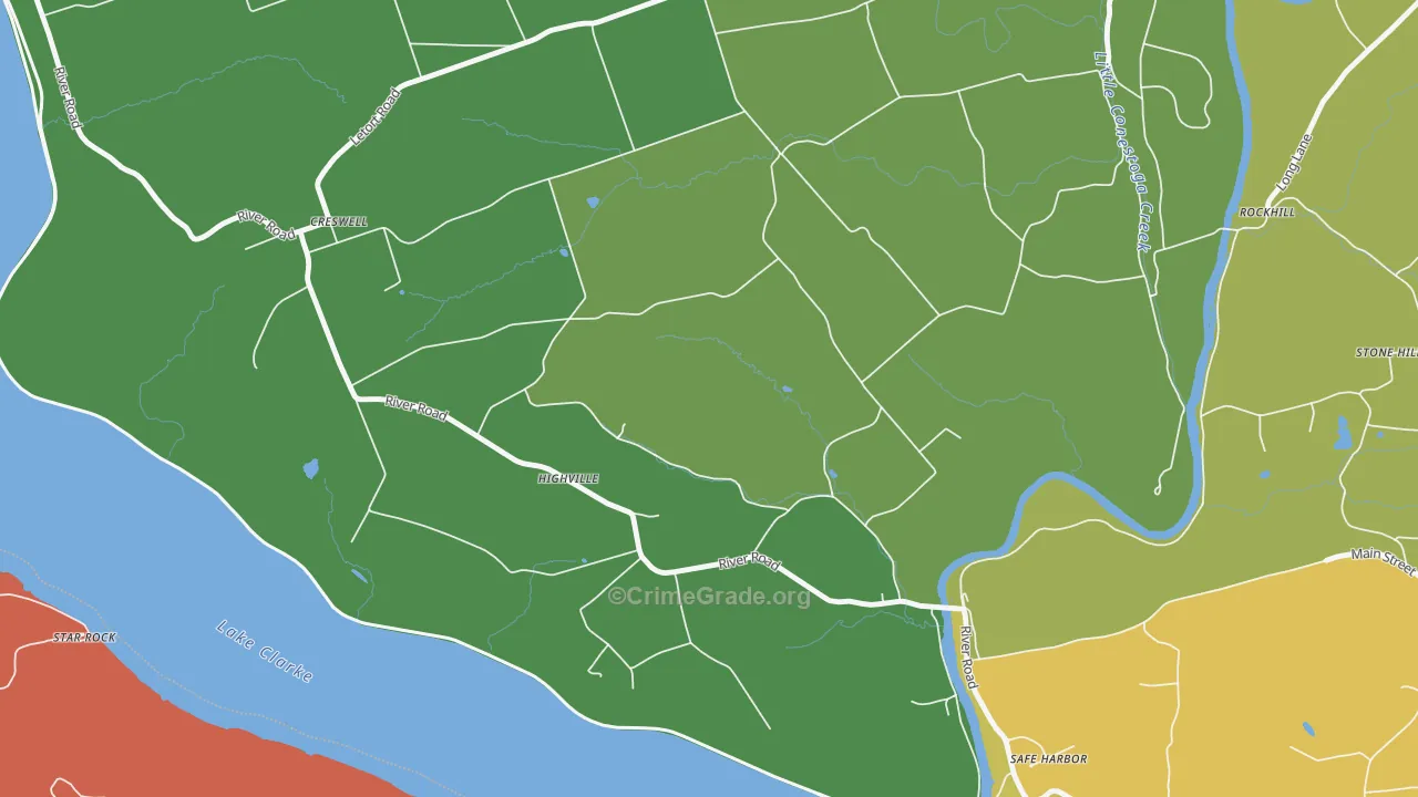 Highville, PA Map of Arson Rates