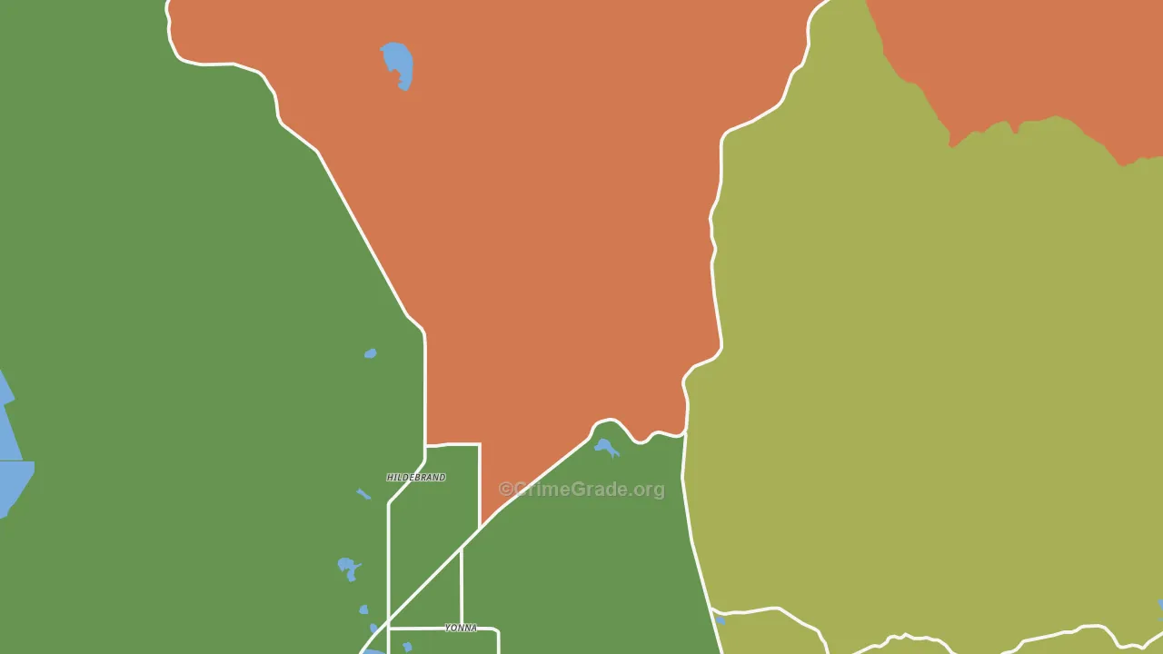 Hildebrand, OR Map of Arson Rates