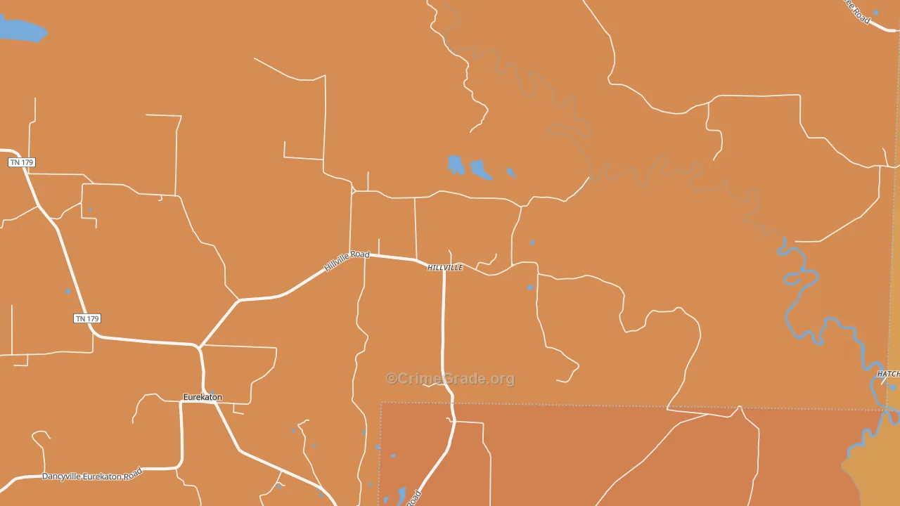 Hillville, TN Map of Arson Rates