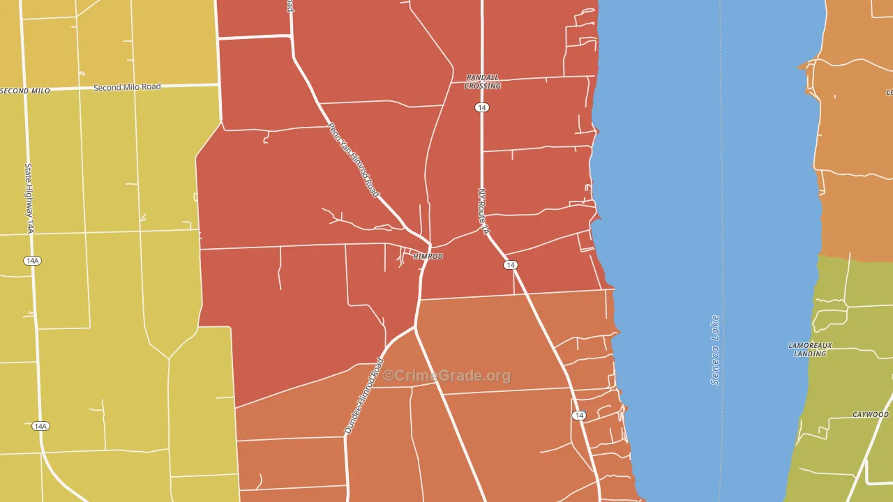 Himrod, NY Map of Arson Rates