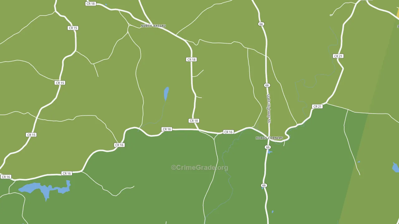 Hoag Corners, NY Map of Arson Rates