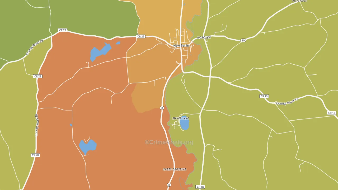 Hoboken, NY Map of Arson Rates