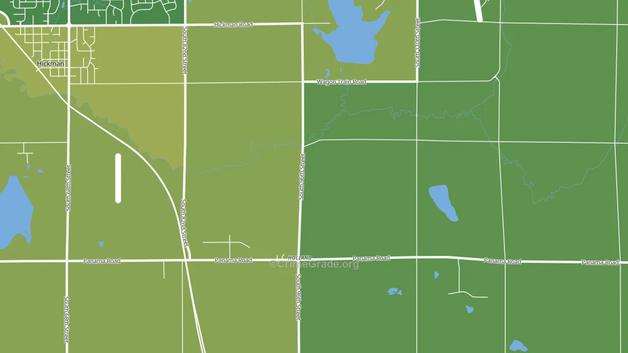 Holland, NE Map of Arson Rates