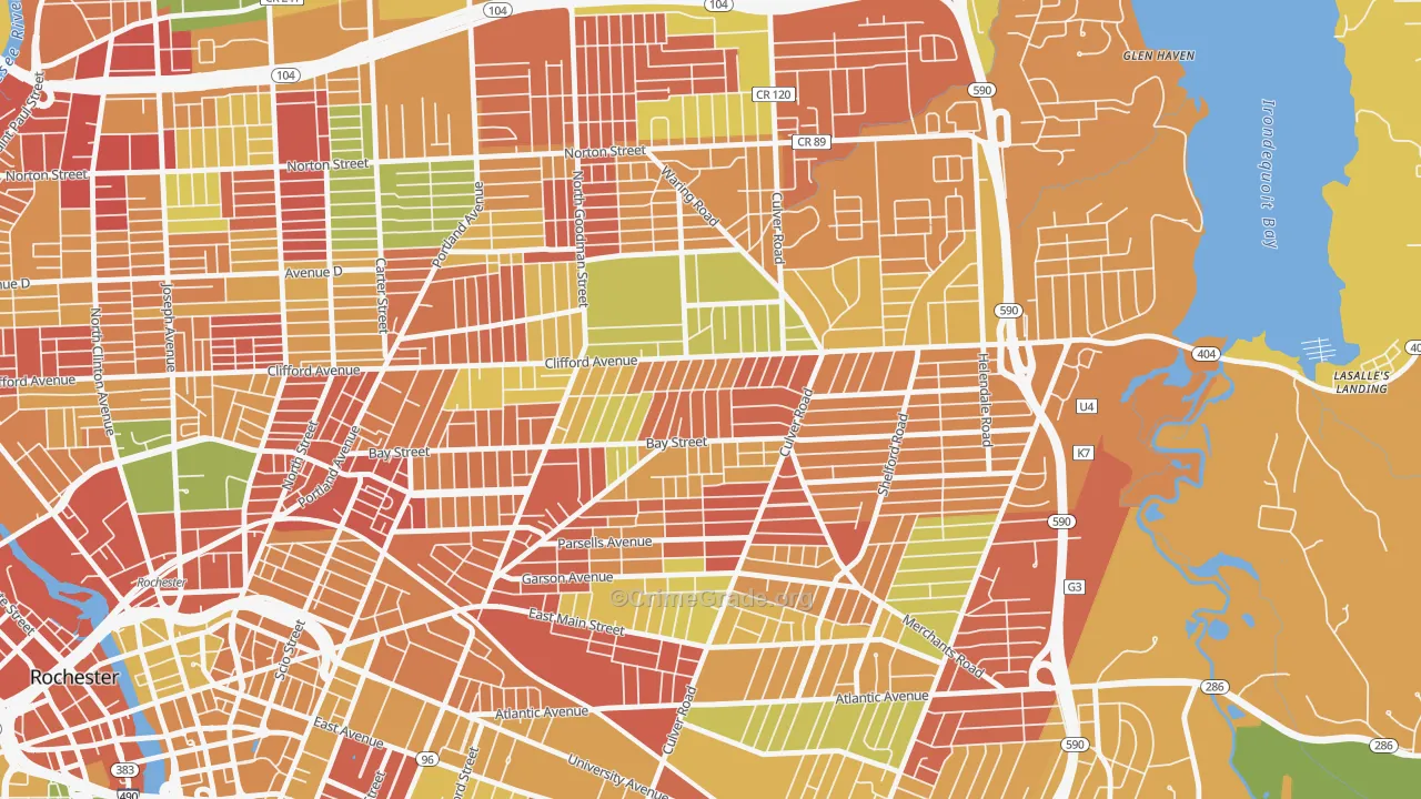 Homestead Heights, Rochester, NY Map of Arson Rates