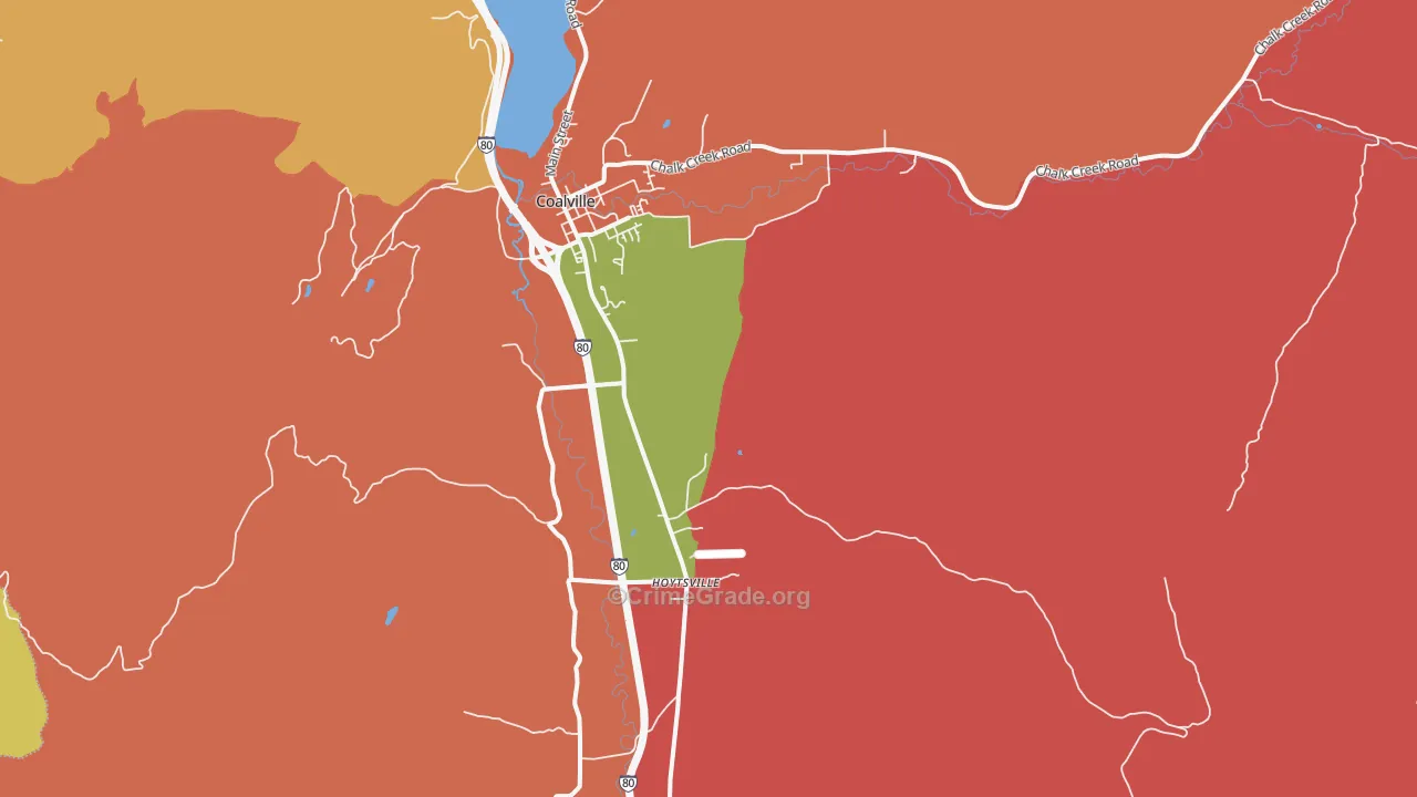 Hoytsville, UT Map of Arson Rates