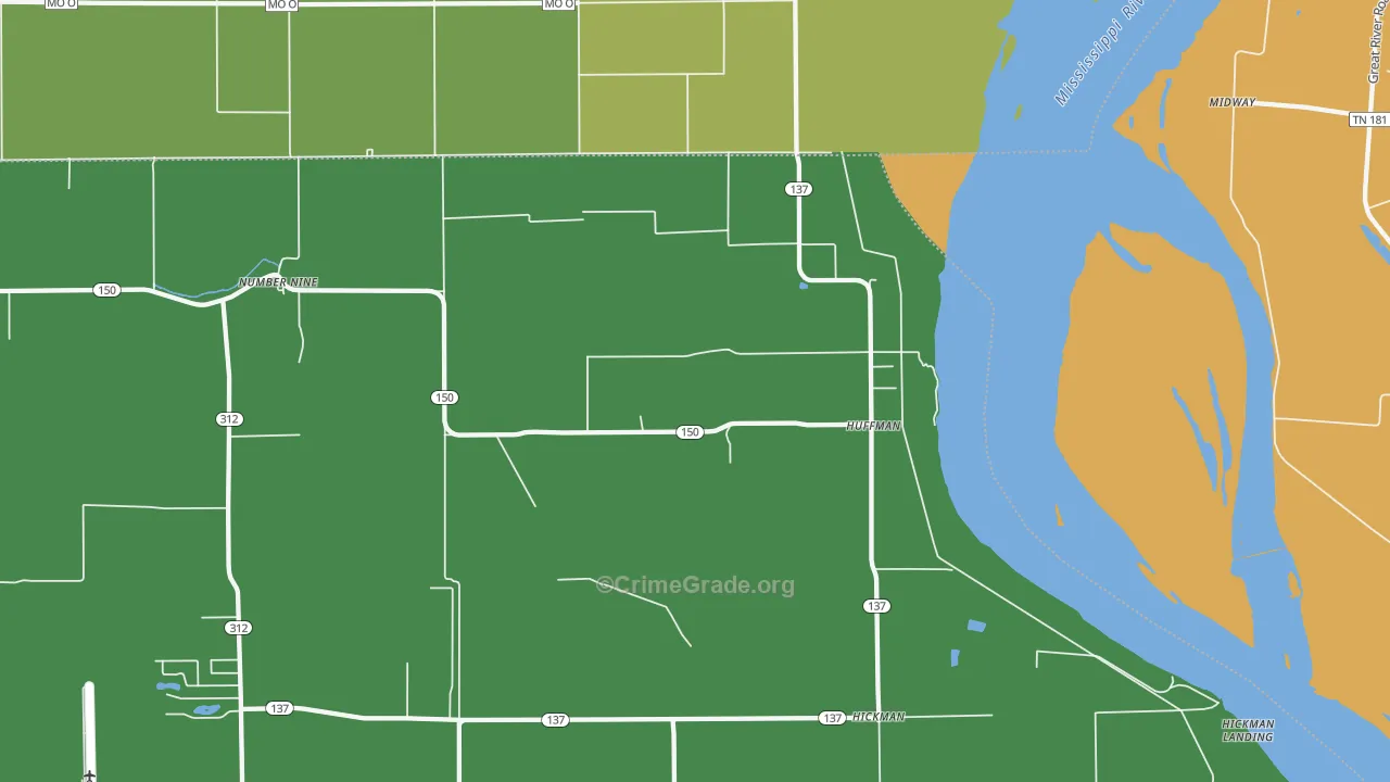 Huffman, AR Map of Arson Rates