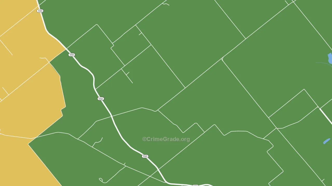 Indian Creek Settlement, IN Map of Arson Rates