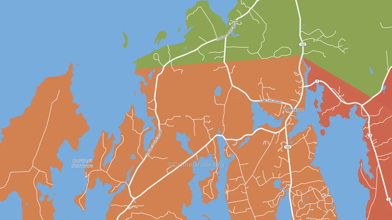 Indian Point, ME Map of Arson Rates