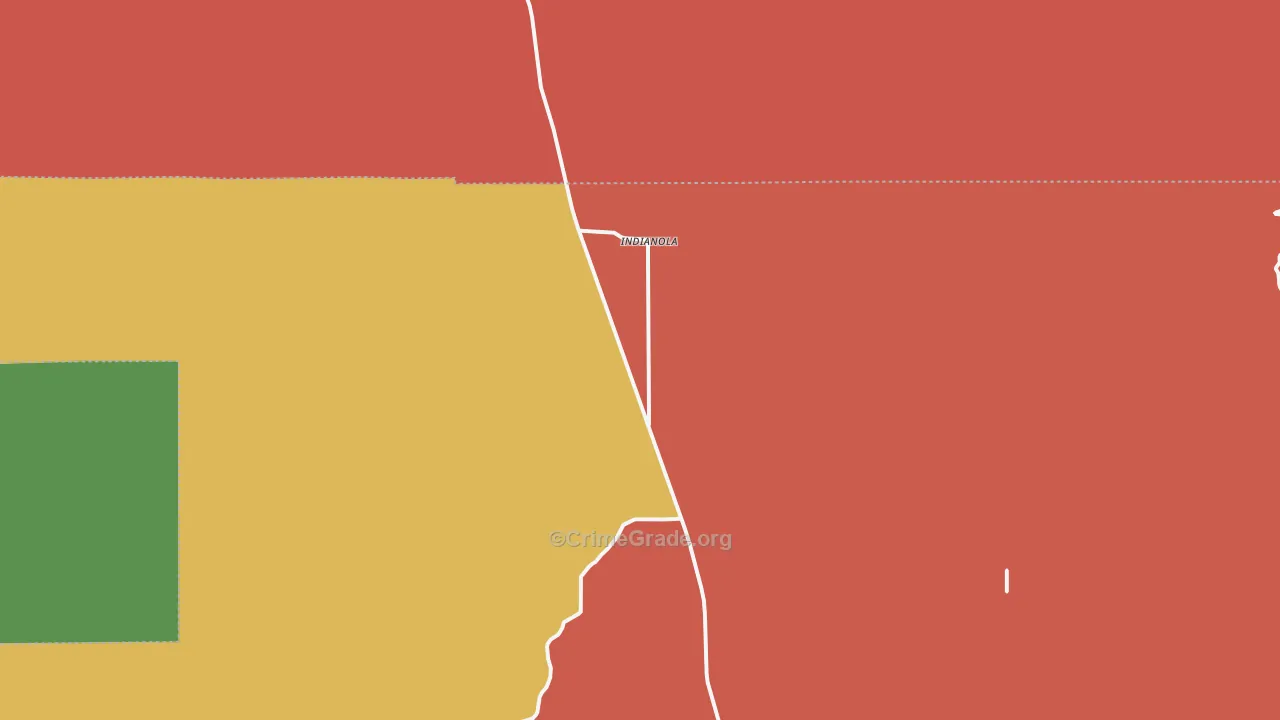 Indianola, UT Map of Arson Rates