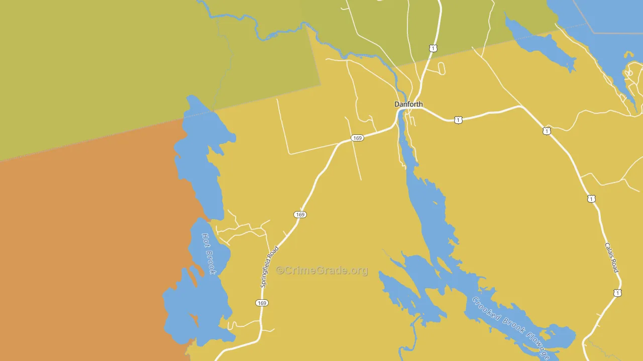 Irish Settlement, ME Map of Arson Rates