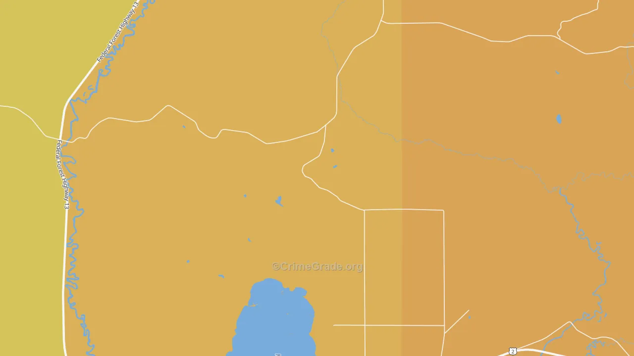 Isabella, MI Map of Arson Rates