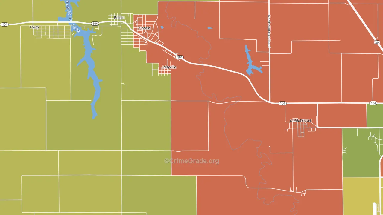 Jeiseyville, IL Map of Arson Rates