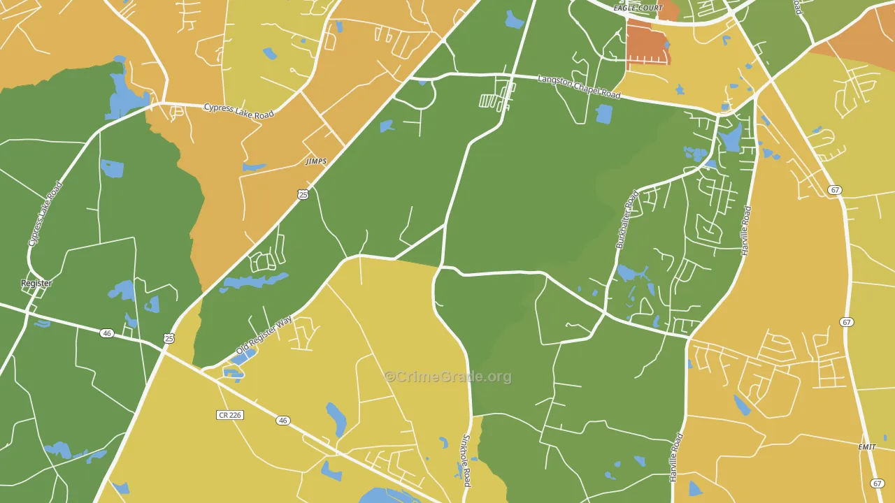 Jimps, GA Map of Arson Rates