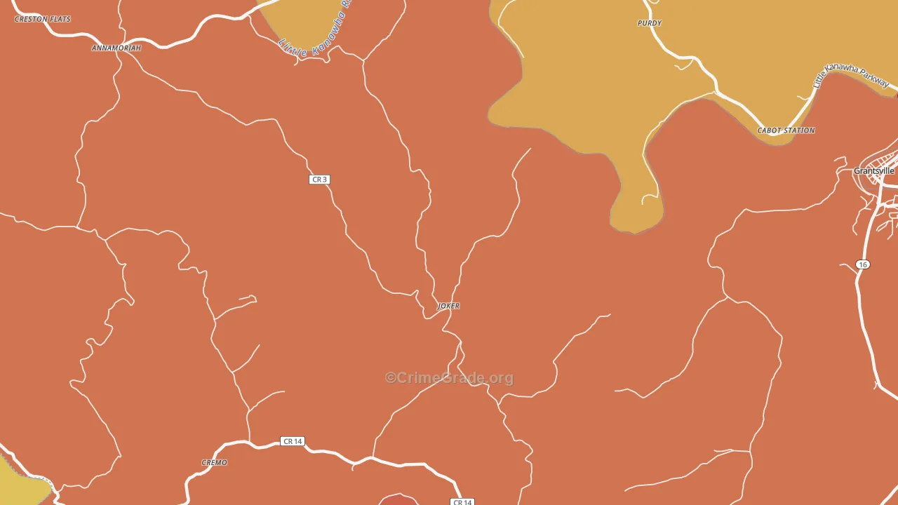 Joker, WV Map of Arson Rates