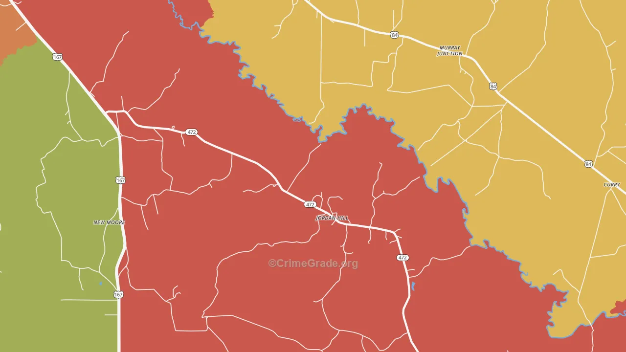 Jordan Hill, LA Map of Arson Rates