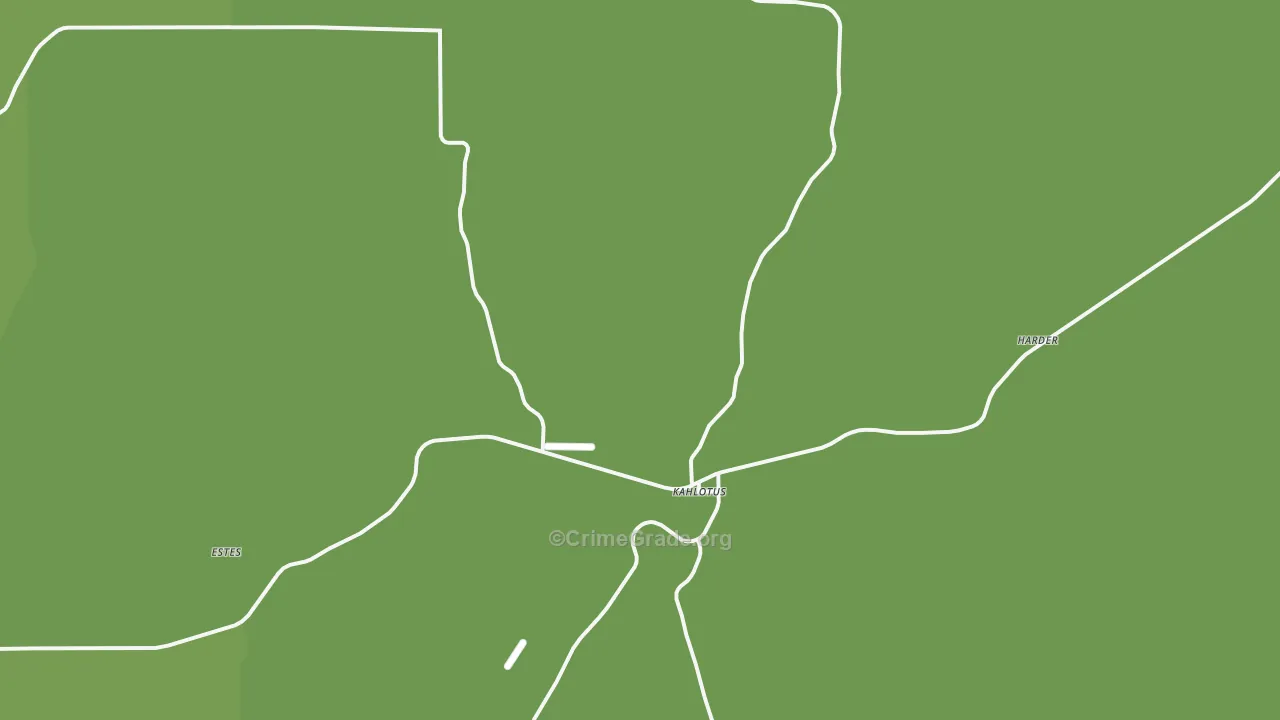 Kahlotus, WA Map of Arson Rates