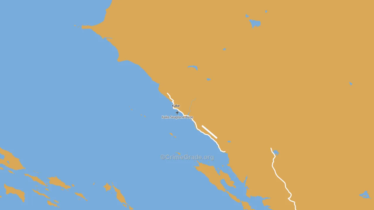 Kake, AK Map of Arson Rates