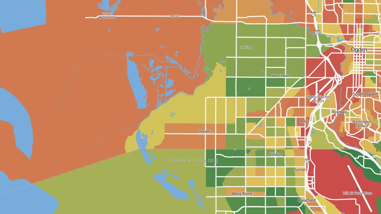 Kanesville, UT Map of Arson Rates