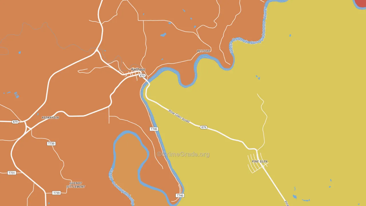 Karthaus, PA Map of Arson Rates
