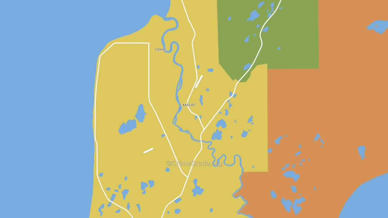 Kasilof, AK Map of Arson Rates