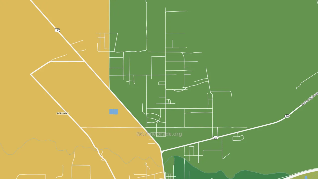 Keeler Farm, NM Map of Arson Rates