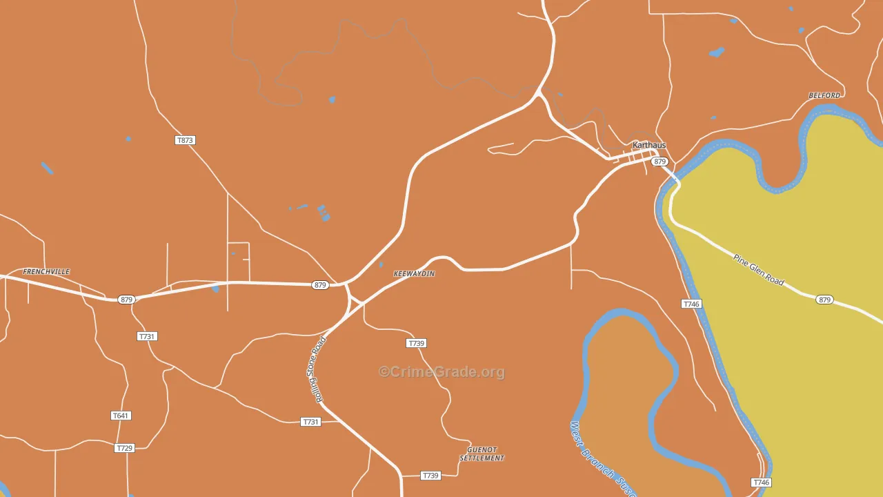Keewaydin, PA Map of Arson Rates