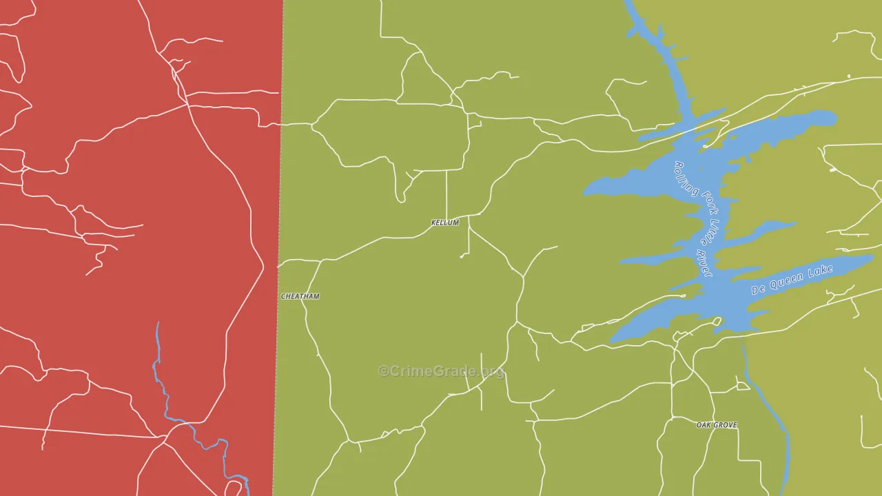 Kellum, AR Map of Arson Rates
