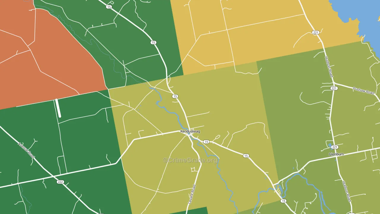 Kenduskeag, ME Map of Arson Rates