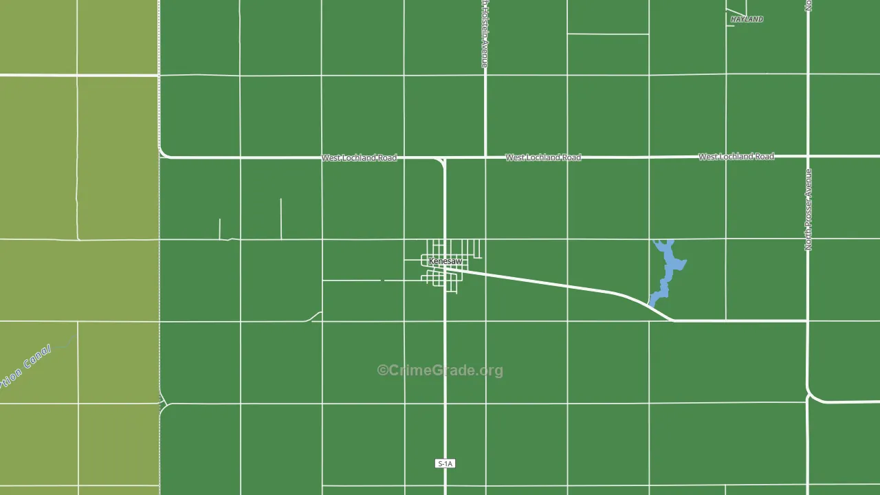 Kenesaw, NE Map of Arson Rates