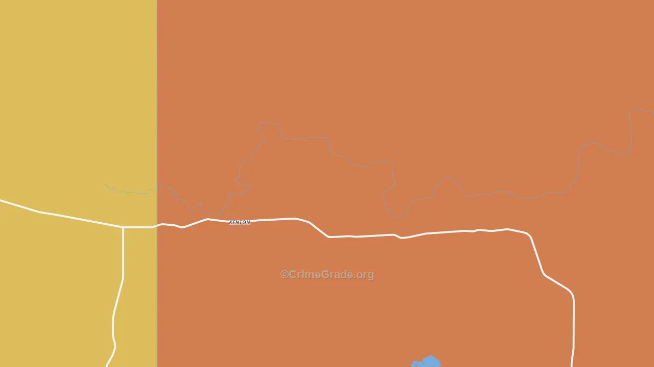Kenton, OK Map of Arson Rates