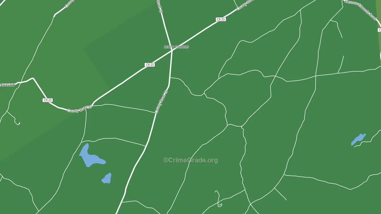 Kents Corners, NY Map of Arson Rates